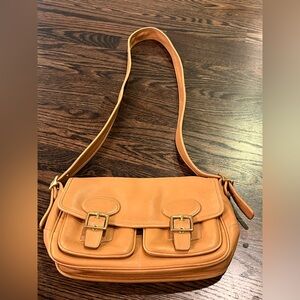 Vintage Coach Legacy field tan leather messenger or shoulder bag